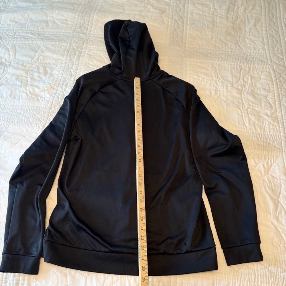 Nike Hoodie Mens M Black Polyester Full Zip Dri-FIT Athletic Classic Gym Workout - Picture 7 of 9